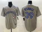 Toronto Blue Jays #39 Trey Yesavage Gray 2025 World Series Cool Base Stitched Jersey