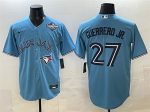 Toronto Blue Jays #27 Vladimir Guerrero Jr. Blue 2025 World Series Cool Base Stitched Jersey