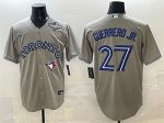 Toronto Blue Jays #27 Vladimir Guerrero Jr. Gray 2025 World Series Cool Base Stitched Jersey