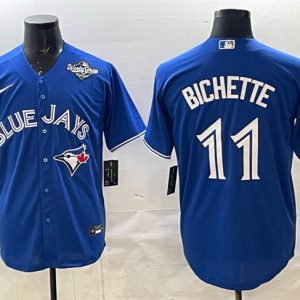 Toronto Blue Jays #11 Bo Bichette Royal 2025 World Series Cool Base Stitched Jersey