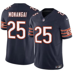 Chicago Bears #25 Kyle Monangai Navy 2025 F.U.S.E. Vapor Untouchable Limited Stitched Jersey