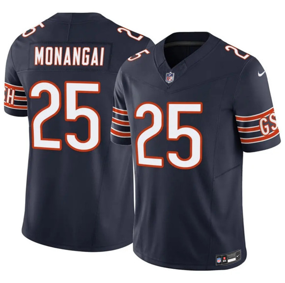 Chicago Bears #25 Kyle Monangai Navy 2025 F.U.S.E. Vapor Untouchable Limited Stitched Jersey