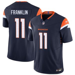 Denver Broncos #11 Troy Franklin Navy F.U.S.E. Vapor Limited Stitched Jersey