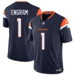 Denver Broncos #1 Evan Engram Navy F.U.S.E. Vapor Limited Stitched Jersey