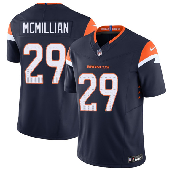 Denver Broncos #29 Ja'Quan McMillan Navy F.U.S.E. Vapor Limited Stitched Jersey
