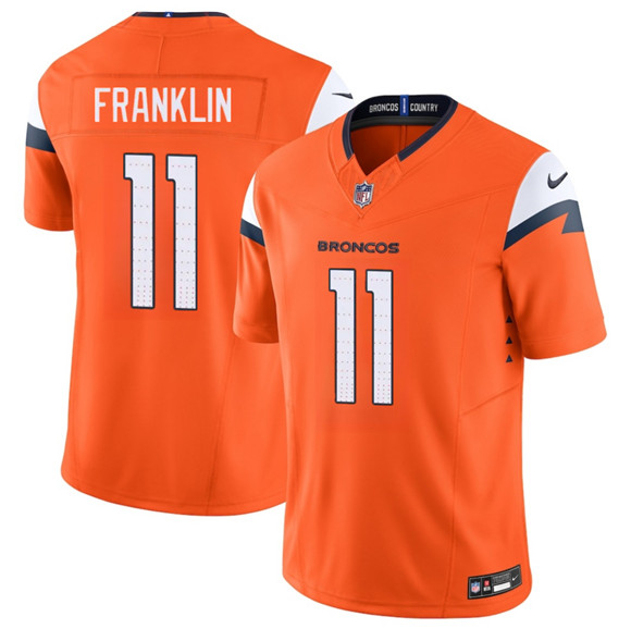 Denver Broncos #11 Troy Franklin Orange 2025 F.U.S.E. Vapor Limited Stitched Jersey