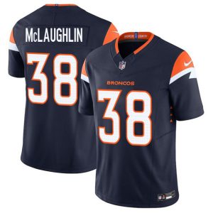 Denver Broncos #38 Jaleel McLaughlin Navy F.U.S.E. Vapor Limited Stitched Jersey