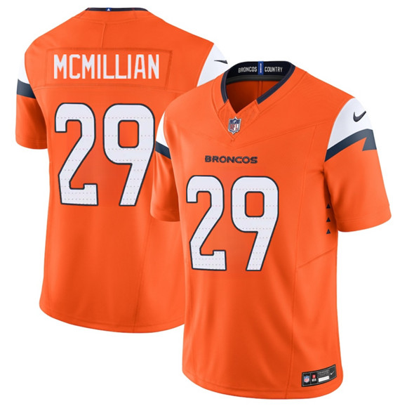 Denver Broncos #29 Ja'Quan McMillan Orange 2025 F.U.S.E. Vapor Limited Stitched Jersey