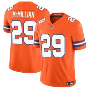 Denver Broncos #29 Ja'Quan McMillan Orange Mile High Collection 1977 Throwback Vapor Limited Stitched Jersey