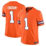 Denver Broncos #1 Evan Engram Orange F.U.S.E. Mile High Collection 1977 Throwback Vapor Limited Stitched Jersey