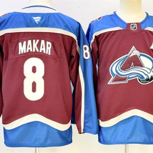 Colorado Avalanche #8 Cale Makar Burgundy 2024-25 With A Patch Stitched Jersey