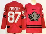 Canada #87 Sidney Crosby Red Stitched Jersey