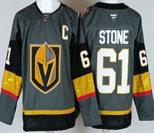 Vegas Golden Knights #61 Mark Stone Gray Authentic Jersey