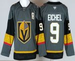 Vegas Golden Knights #9 Jack Eichel Gray Authentic Jersey