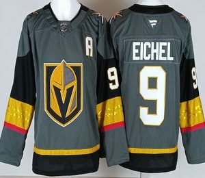 Vegas Golden Knights #9 Jack Eichel Gray Authentic Jersey