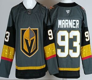 Vegas Golden Knights #93 Mitch Marner Gray Authentic Jersey