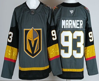 Vegas Golden Knights #93 Mitch Marner Gray Authentic Jersey