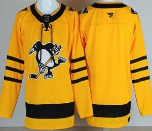 Pittsburgh Penguins Blank Yellow Alternate Authentic Jersey