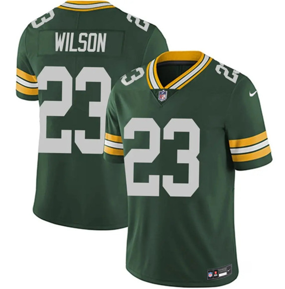 Green Bay Packers #23 Emanuel Wilson Green 2025 Vapor Untouchable Limited Stitched Jersey