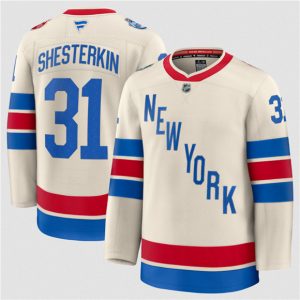 New York Rangers #31 Igor Shesterkin Cream 2026 Winter Classic Stitched Jersey