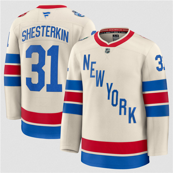 New York Rangers #31 Igor Shesterkin Cream 2026 Winter Classic Stitched Jersey