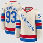 New York Rangers #93 Mika Zibanejad Cream 2026 Winter Classic Stitched Jersey