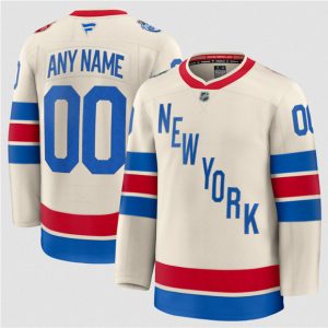 New York Rangers Custom Cream 2026 Winter Classic Stitched Jersey