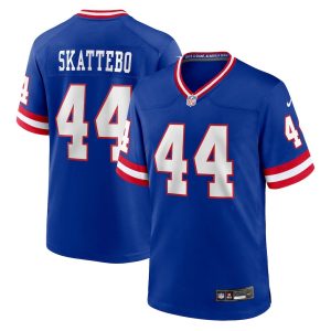 New York Giants #44 Cam Skattebo Royal Vapor Limited Stitched Jersey