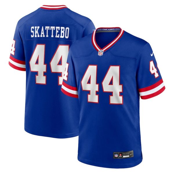 New York Giants #44 Cam Skattebo Royal Vapor Limited Stitched Jersey