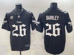 Philadelphia Eagles #26 Saquon Barkley Black 2025 F.U.S.E. 'Gothic Philly Edition' With 3-Star C Patch Vapor Limited Stitched Jersey
