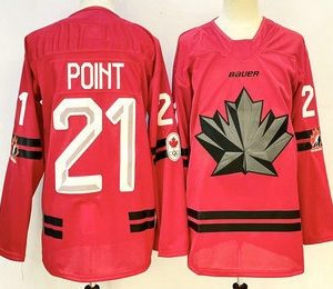 Canada #21 Brayden Point Red Stitched Jersey