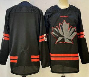Canada Blank Black Stitched Jersey