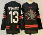 Canada #13 Sam Reinhart Black Stitched Jersey