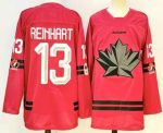 Canada #13 Sam Reinhart Red Stitched Jersey