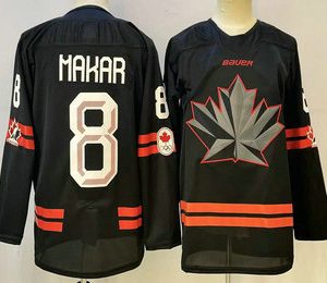 Canada #8 Cale Makar Black Stitched Jersey