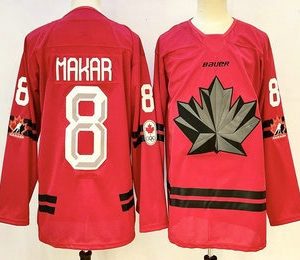 Canada #8 Cale Makar Red Stitched Jersey