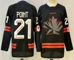Canada #21 Brayden Point Black Stitched Jersey