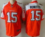 Denver Broncos #15 Nik Bonitto Orange Thanksgiving FUSE Vapor Jersey