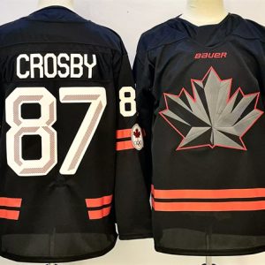 Canada #87 Sidney Crosby Black Stitched Jersey