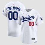 Los Angeles Dodgers Custom White 2025 Champions Stitched Jersey