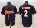 Cincinnati Bengals #2 Evan McPherson Black With Patch Cool Base Stitched Jersey