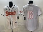 Cincinnati Bengals #16 Joe Flacco White With Patch Cool Base Stitched Jersey