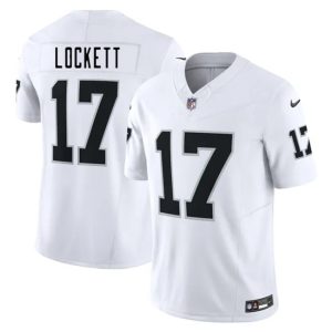 Las Vegas Raiders #17 Tyler Lockett White 2025 F.U.S.E. Vapor Untouchable Limited Stitched Jersey