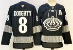 Los Angeles Kings #8 Drew Doughty Black With A Patch Alternate Stitched Jersey