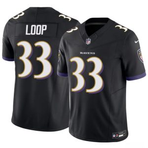Baltimore Ravens #33 Tyler Loop Black 2025 F.U.S.E. Vapor Limited Jersey