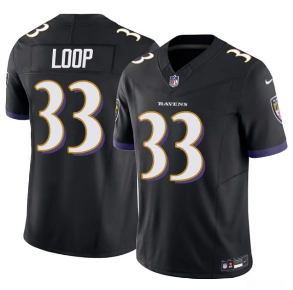 Baltimore Ravens #33 Tyler Loop Black 2025 F.U.S.E. Vapor Limited Jersey