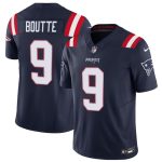 New England Patriots #9 Kayshon Boutte Navy 2025 F.U.S.E. Vapor Limited Stitched Jersey