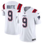 New England Patriots #9 Kayshon Boutte White 2025 F.U.S.E. Vapor Limited Stitched Jersey