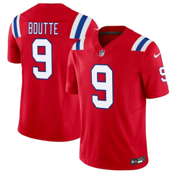 New England Patriots #9 Kayshon Boutte Red 2025 F.U.S.E. Vapor Limited Stitched Jersey