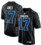 Indianapolis Colts #17 Daniel Jones Black Stitched Game Jersey